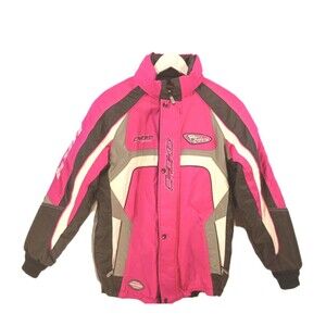 Choko Hot Pink Racing Snowmobile Jacket Women's 18 Powersports Waterproof HR4